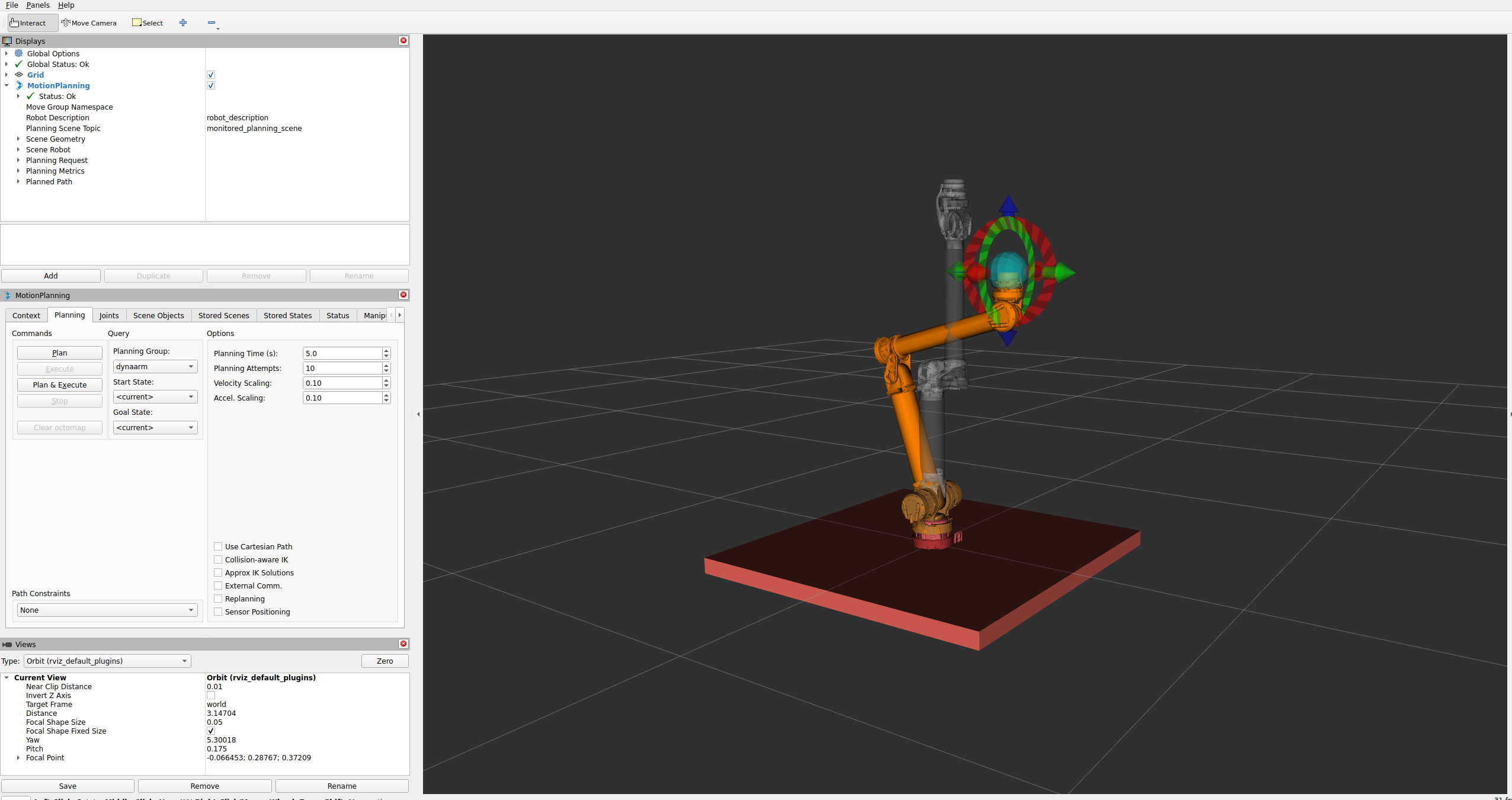 Example with Rviz2 and Movegroup